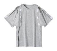 Generico Camicia postoperatoria Uomo a Maniche Corte, Ampia e Comoda, Ideale per Recupero e Cura Quotidiana