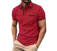 Generico Camicia Seta Uomo Taglie Forti T Shirt Uomo Maglietta Manica Corta Uomo Camicia Nera Uomo Attillata Maniche Corte T Shirt Cotone Uomo Bianca Girocollo Camicie Uomo Slim Fit Cotone
