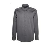 Generico Camicia Uomo Button Down Flanella Cotone Sea Barrier TRASIMENO (IT, Testo, M, Regular, Regular, Antracite)