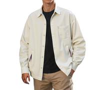 Generico Camicia Uomo Nera Casual,Shirts Camicia da Uomo Casual,vestibilità Ampia,con Colletto Abbottonato,Adatta per la Primavera e l'autunno