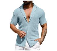 Generico Camicia Uomo Nera Elegante Magliette Nere Uomo Attillata Maglia Uomo Felpa Uomo Zip Maglie Attillate Uomo Camicia Uomo Fantasia Floreale Camicia Hawaiana Uomo Cotone 3XL