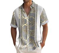 Generico Camicia Uomo No Stiro Maniche Corte Camicie Coreana Traspirante Casual Camicia Bianca Estiva Elasticizzata Leggera Bluse Taglie Forti Firmata Tinta Unita Camicia Spiaggia per Le Vacanze