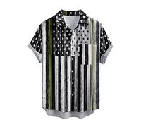 Generico Camicia Uomo Regular Fit, Camicia A Maniche Corte da Uomo per Vacanze Estive Turismo Spiaggia Moda Tendenza Tempo Libero Stampa Digitale 3D