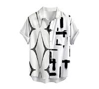 Generico Camicia Uomo Regular Fit, Camicia A Maniche Corte da Uomo per Vacanze Estive Turismo Spiaggia Moda Tendenza Tempo Libero Stampa Digitale 3D
