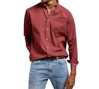 Generico Camicia Uomo Regular Fit Camicie Elegante Botton Down Firmata Coreana Camicia No Stiro Bianca Classica Tinta Unita Bluse Slim Fit Nera Leggera Camicia Ufficio Business per Matrimonio Formal