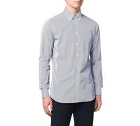 Generico Camicia Uomo Slim Fit - Camicia Casual da Uomo d'Affari Camicia A Righe con Risvolto Largo Regolare Camicie A Maniche Lunghe da Uomo Camicia Cerniera