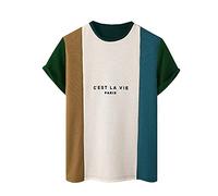 Generico Camicie Estive Uomo Taglie Forti Felpa Uomo Leggera Cotone con Zip Maglietta Uomo Cotone Manica Corta Over Camicia Bianca Uomo Elegante Maglietta Uomo Cotone Manica Corta