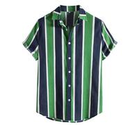 Generico Camicie Hawaiane Camicia A Maniche Corte Stampata Casual da Stile Sei
