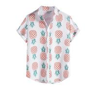 Generico Camicie Hawaiane Camicia A Maniche Corte Stampata Casual da Stile Sei