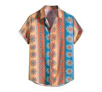 Generico Camicie Hawaiane Camicia A Maniche Corte Stampata Casual da Stile Sei