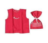 Generico Camicino Buona Fortuna Neonato 100% Cotone Made in Italy - Camicia Nascita Senza Maniche con Sacchetto - Idea Regalo Tradizionale