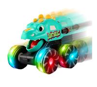 Generico Camion dei Dinosauri,Modellino Auto Interattivo Con Luci | Modello Camion Dinosauro A Pressione Con Luci,per Bambini e Bambine Piccoli Compleanni Feste di Natale Giorno dei