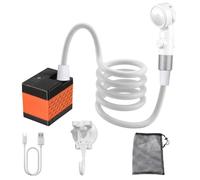 Generico Camp Shower | 3 Spray Modes Rechargeable Waterproof Wash | Portable Shower Camping Accessories | for Bathing Washing Pet Cleaning Indoor Outdoor Travel Tent Toilet Bathroom Car RV