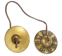 Generico Campana Di Rame Campane Rustiche Supporto Per Campanello Frizione Del Cappello Scooter Cablato Piatti Campana a Mano Campane a Mano Campanello Di Casa Pro Carillon Strumento Golden