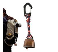 Generico Campane da Escursionismo Iron Bear - Anello Portachiavi di Sicurezza, Accessorio per Campana da Campeggio | per Lo Zaino in Spalla, Il Campeggio, Le Passeggiate in Bicicletta, l'arrampicata,