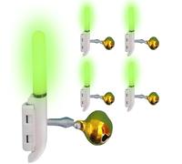 Generico Campanelli da per Canne,Allarme LED con Cambio Colore | Segnalatore Lummoso da Notturna 5 Pezzi - per Gatto, Notturna, Esterna, Stagno, Lago, Fiume, Mare