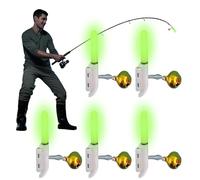 Generico Campanelli per Canne da - Accessorio LED Elettrico Anti-Caduta - Segnalatore Lummoso da Notturna 5 Pezzi,per Carpe, Pesci Gatto, All'Aperto, Ghiaccio, Laghi, Stagni, Fiumi, Surf, Tori