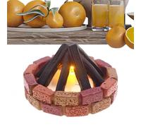 Generico Campfire Night Light - Fake Campfire Night Light, Realistic Resin Flickering | Led Miniature Campfires Lights For Dorm Room Study Room Bedroom Kitchen Apartment Housewarming Birthday