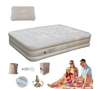 Generico Camping Air Mattress, Self-Inflating Double Camp Bed, Built-In Pump Mattress, Thickened Sleeping Pad, Portable and Compact, Ideal for Hiking & Outdoor Adventures