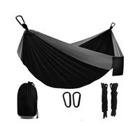 Generico Camping, Amaca Comoda e Traspirante for Quattro Stagioni con Design da Viaggio con Zaino, Adatta for campeggi all'aperto,for Hiking(Black)