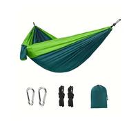 Generico Camping, Amaca for Campeggio Amache Attrezzatura for attività all'aperto Zaino in Spalla Sopravvivenza o Viaggio Portatile Leggero Paracadute Nylon,for Hiking(Green)