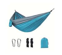 Generico Camping, Amaca for Campeggio Amache Attrezzatura for attività all'aperto Zaino in Spalla Sopravvivenza o Viaggio Portatile Leggero Paracadute Nylon,for Hiking(Blue)