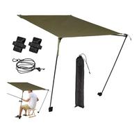Generico Camping Chair Canopy, Heavy Duty Beach Lounge Chair, Portable Sunshade Shade Umbrella Shelter, Foldable Seating with Uv Protection for Patio, Travel, Fishing, Garden, Tailgates