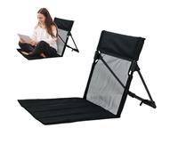 Generico Camping Folding Chair, 15.42 Inches Folding Camping Chair | Lawn Chairs with Backrest | Portable Floor Seat for Rv Tailgating Hiking Patio Travel Beach Picnic Backyard Fishing