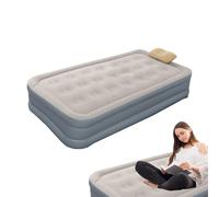 Genérico Camping Gonfiabile Mattress Bed Twin Built-in Pump,Foldable Gonflating Floor Sleeping Pad For Camping Home Guest