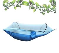 Generico Camping Hammock, 9x5ft Portable Outdoor Shelter with Gnat Net, Automatic Setup Travel Hammock Tent for Family Hiking Picnic Backpacking Garden Relaxation And Adventure