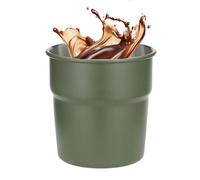 Generico Camping Mug - Stackable Food Grade Stainless Steel Portable | Vessel with Nesting Base, Lightweight Canteen, Rugged Vessel for Hot Cold Water, Tea, Juice and Outdoor Travel