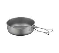Generico Camping Pan - Pan Camp Cookware Pot, Titanium Pans with Foldable Handle, Backpacking Frying Pans | Backpacking Camp Cookware Pot for Outdoor Hiking Hunting Travel Road Trip RV Home Kitchen
