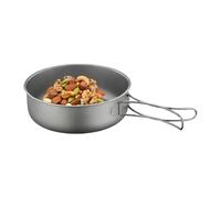 Generico Camping Pans for Cooking - Titanium with Foldable Handle - Backpacking Pan Camp Cookware Pot,for Outdoor Hiking Hunting Travel Road Trip RV Home Kitchen Accessories Stove