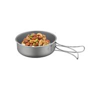 Generico Camping Pans for Cooking | Titanium with Foldable Handle,Backpacking Pan Camp Cookware Pot,for Outdoor Hiking Hunting Travel Road Trip RV Home Kitchen Accessories Stove