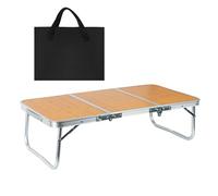 Generico Camping Table, Camp Table, 35.24x17.72x10.24 Inches Weather Resistant Stable Lightweight Design, Foldable Aluminum Frame for Bbq, Trip, Backyard, Picnic and Patio Use