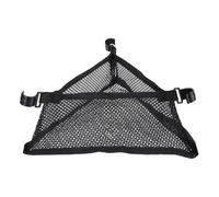 Generico Camping Table Storage Bag, Triangular Folding Net, 9.45x7.48x3.94 Inches, Under Picnic Organizer, Lightweight Portable, Camping Bag for Backpacking and Fishing Trips (Black)