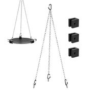 Genérico Camping Tripod For Cooking - Hanging Chain & Hook with Pot Support, Aluminum Alloy Detachable Design | Easy Storage, Adjustable Height, Multifunctional Grill For Campfire and Outdoor Cooking