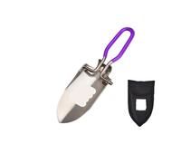 Generico Campo dell'agricoltore Piccola Pesca Pieghevole Pala in Acciaio Inossidabile Pianta in Vaso Mini Strumento for la Cattura del Mare Spiaggia(Purple)