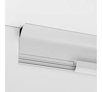 Generico Canale diffusore per Strisce LED - Sistema di canali LED in Alluminio per Strisce da 2-6-10-15-20-28-30-45-50 cm - Diffusore di Luce con terminali Bianchi per Illuminazione Domestica e Comme