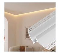 Generico Canale LED Decorativo for soffitto, Profilo in Alluminio for Illuminazione con Modanatura a Corona Invisibile, Modanatura for insenatura for rondella a Parete for Camera da Letto(L,4PCS)