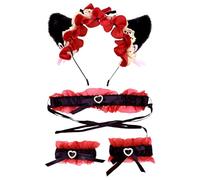 Generico Cancelle per le orecchie del gatto, fascia per le orecchie per le donne | Chiesa per le orecchie del gatto cosplay - Chiesa del cosplay per feste di Halloween, Natale, Nightclubs