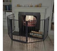 Generico Cancelletto di Protezione per Camino e Stufa in Acciaio Nero,Casa e Giardino,Accessori caminetti e stufe a Legna,Parascintille-242684