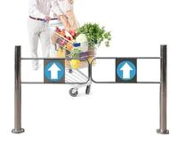Generico Cancello a Battente Automatico con Molla - Porta d'ingresso pedonale a 1 Via, Apertura Manuale a 90° per supermercati, fabbriche, parchi - Soluzione di Accesso Durevole e sicura 150x97 cm