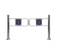 Generico Cancello a Battente Automatico con Ritorno a Molla - Porta di Sicurezza a Chiusura Automatica in Acciaio Inox da 68 Pollici per supermercati, biblioteche e Negozi al Dettaglio - Design resis