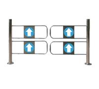 Generico Cancello a Battente Automatico per impieghi gravosi - Porta di Sicurezza Resistente per Aree Commerciali ad Alto Traffico, Funzionamento Manuale, Maggiore Sicurezza, Finitura Argento (120x10