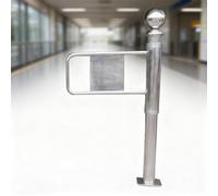 Generico Cancello a Senso Unico, cancello a Battente Automatico con meccanismo di Chiusura Automatica, cancello di Sicurezza per ingressi di supermercati, Cortili e Magazzini (Argento, 60 cm/23,6 pol