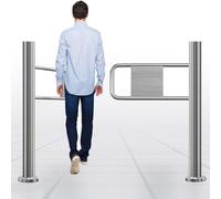 Generico Cancello Automatico a Battente, Porta unidirezionale per Accesso Sicuro, Design a Doppia e Singola metà Vita, Perfetto per scuole, Negozi e ospedali - 140 cm (55 1/8") di Larghezza