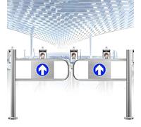 Generico Cancello Automatico unidirezionale a Battente e Porta d'ingresso per Il Controllo della Folla, barriera di Accesso in Acciaio Inossidabile per supermercati, parchi e Aree Gioco - Dispositivo