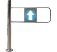 Generico Cancello di Sicurezza a Chiusura Automatica con Molla per supermercati, Magazzini e biblioteche - Porta pedonale unidirezionale (Destra, 80x100 cm) per ingressi sicuri