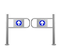 Generico Cancello di Sicurezza a Chiusura Automatica per supermercati e biblioteche - Design Robusto con Molla, Funzionamento unidirezionale, Ideale per Il Controllo degli accessi sicuri negli Ingres